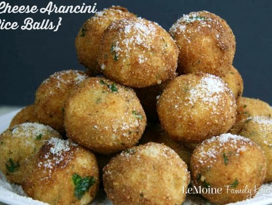 3 Cheese Arancini {Rice Balls}