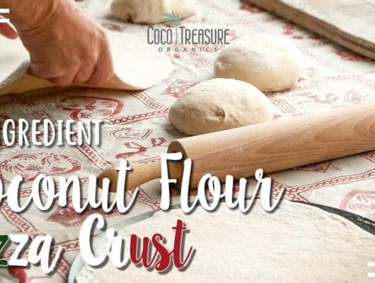 3-Ingredient Coconut Flour Pizza Crust