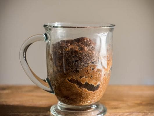 5-Min Microwave Paleo Chocolate Cake Recipe [Paleo, GF]