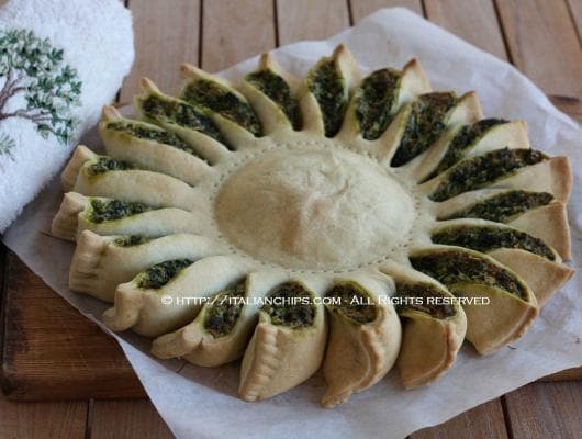 A Beautiful and Sunny Spinach Pie