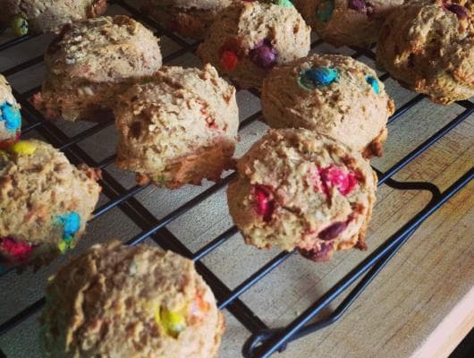 A Healthier Cookie with Mini M&Ms