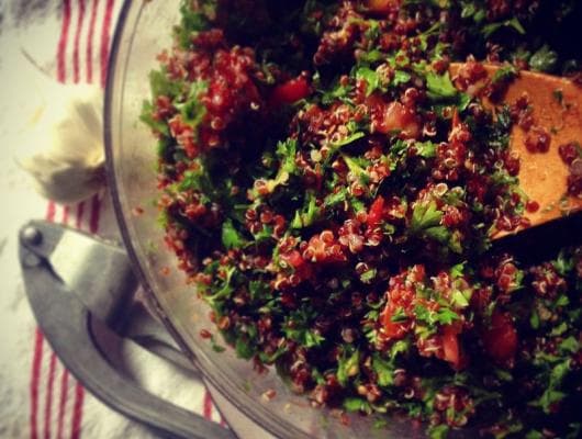 A Simple Winter Salad; Quinoa Tabouli