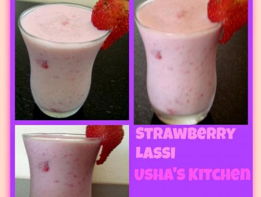 A Superb Strawberry Lassi