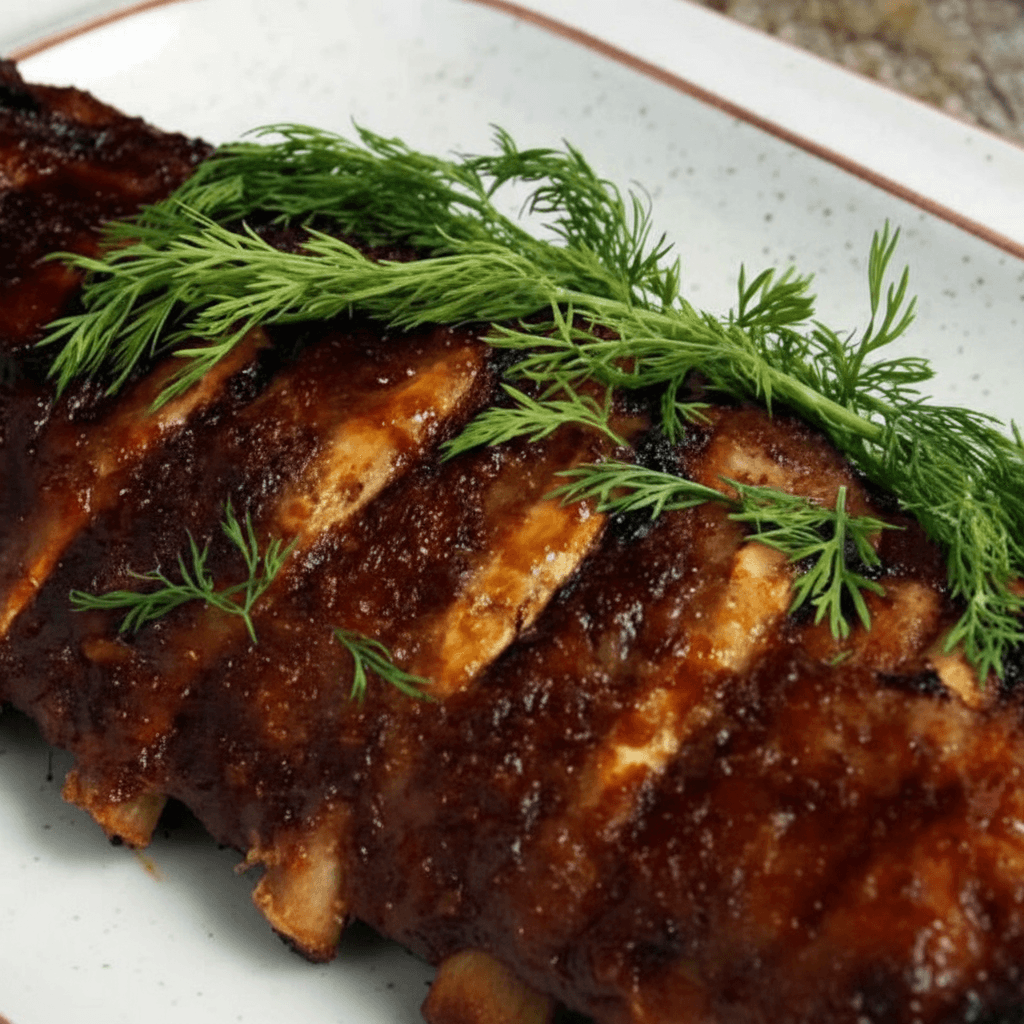 AIP Baked Honey Ginger Pork Ribs Recipe