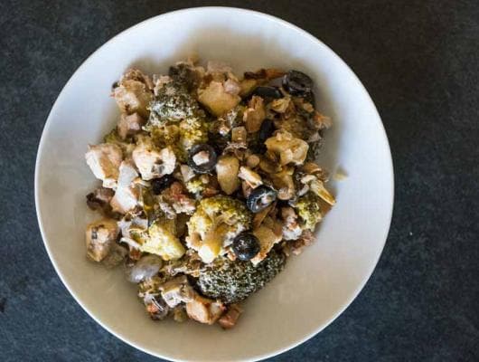 AIP Chicken Casserole Recipe with Broccoli and Olives