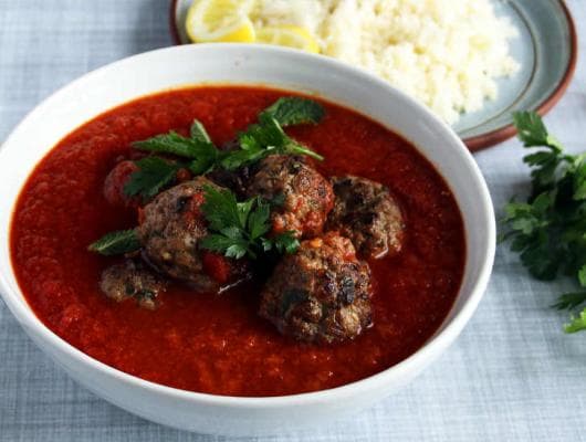 AIP Greek Meatballs Recipe with Beet and Carrot Sauce