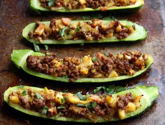 AIP Stuffed Zucchini Boats Recipe