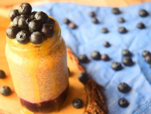 Almond Butter & Jelly Chia Pudding