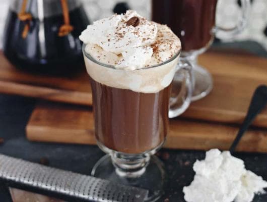American Q's Bourbon + Bacon Hot Chocolate