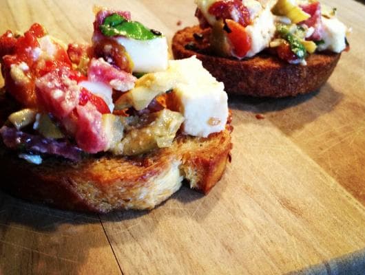 Antipasto Crostini