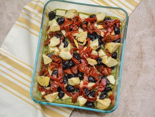 Antipasto Hummus Layered Party Dip