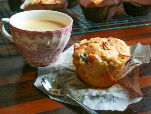 Apple, Cherry, Pear and Almond Breakfast Muffins