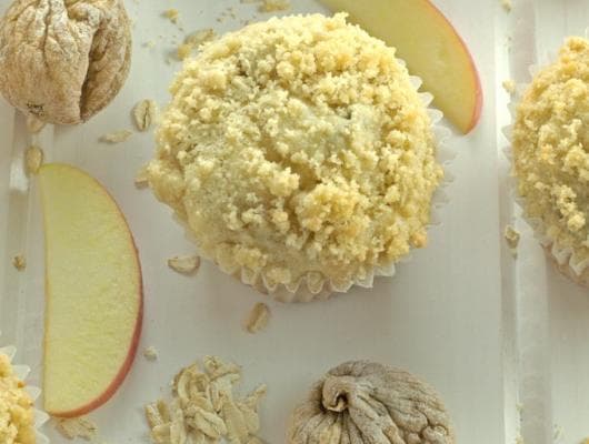 Apple Fig & Oatmeal Muffins