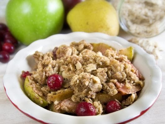 Apple Pear Cranberry Crisp
