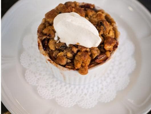 Apple Pie with PB&J Streusel