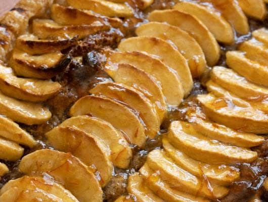 Apple Tart with Hazelnut Frangipane