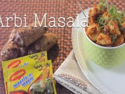Arbi Masala Recipe.