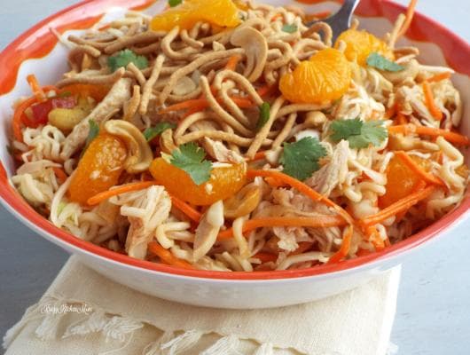 Asian Ramen Noodle Salad with Chicken