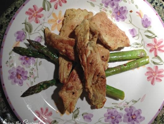 Asian Style Chicken Strips with Asparagus