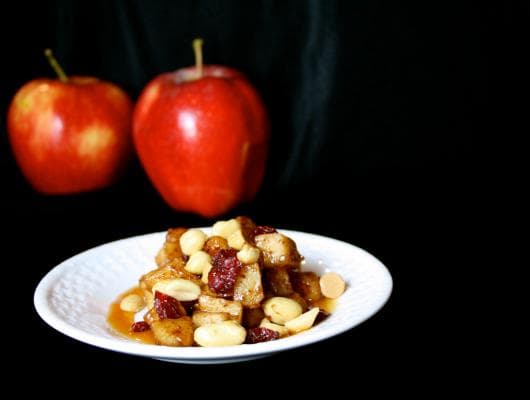 Autumn Apple Sauté with Caramel and Nuts