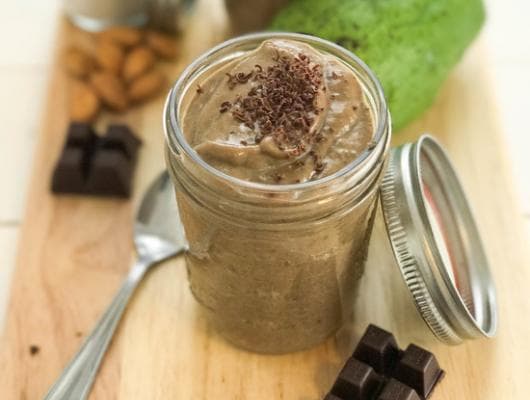 Avocado Chocolate Cream with Chia Seeds