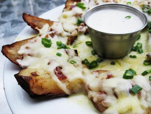 Bacon and Cheese Stuffed Potato Skins