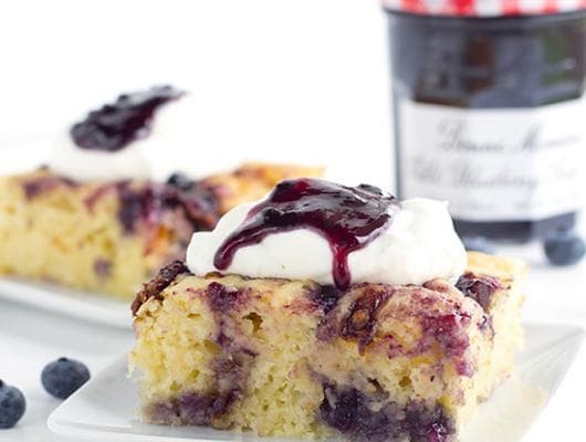 Bacon Blueberry Baked Pancakes