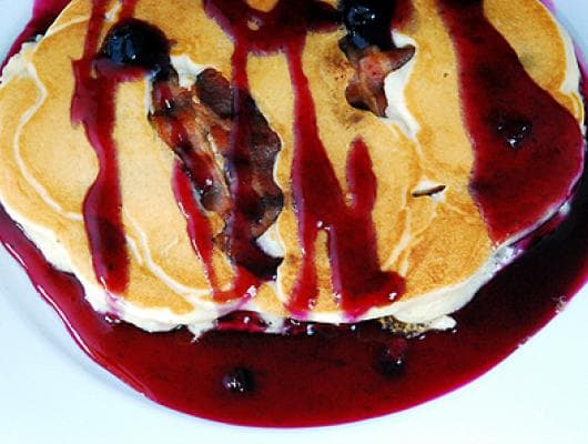 Bacon Blueberry Pancakes