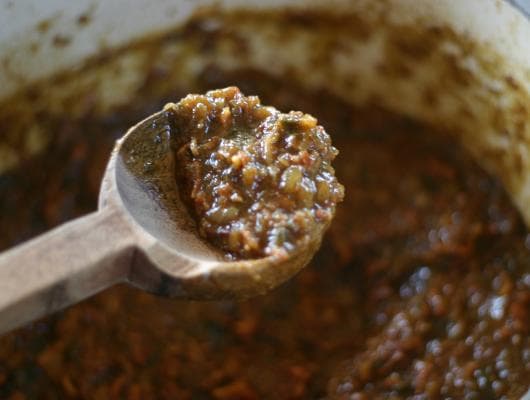Bacon Onion Green Chile "Jam" B