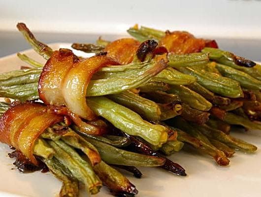 Bacon Wrapped Green Bean Bundles