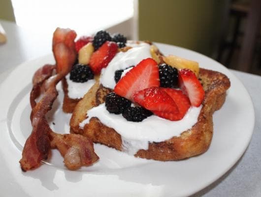 bailey's creme brulee french toast