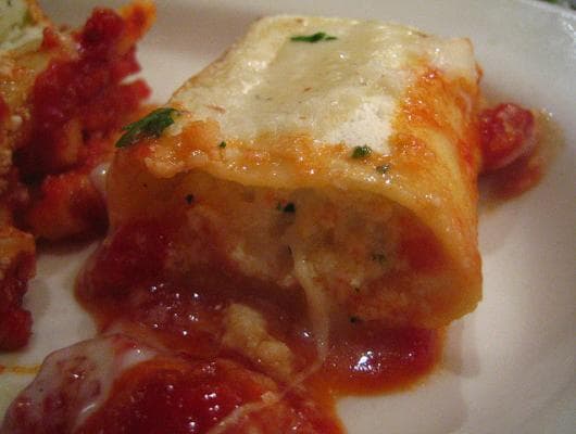 Baked Cheese Manicotti