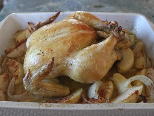 Baked Chicken w/ Cinnamon Apples