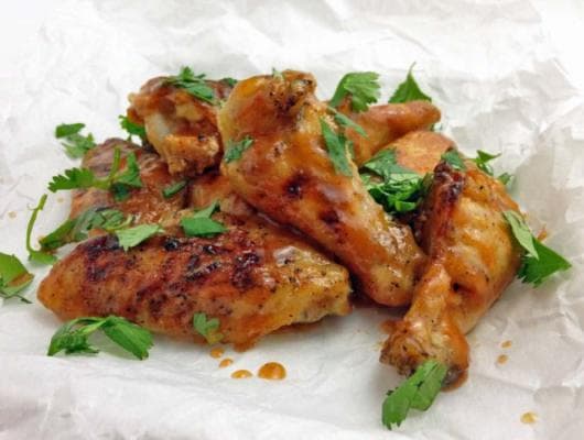 Baked Honey Sriracha Chicken Wings