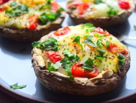 Baked Mushroom & Egg
