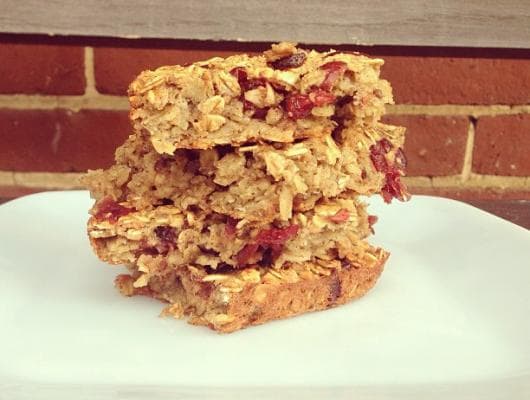 Baked Oatmeal with Dried Cranberries