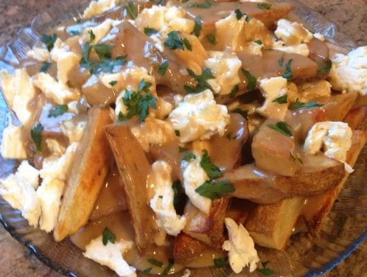 Baked Potato Wedges Poutine