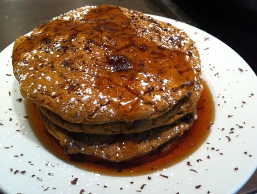 Baked Pumpkin Chocolate Chip Pancakes
