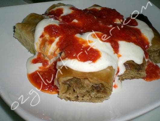 Baklava yufkasından Sosyete mantısı