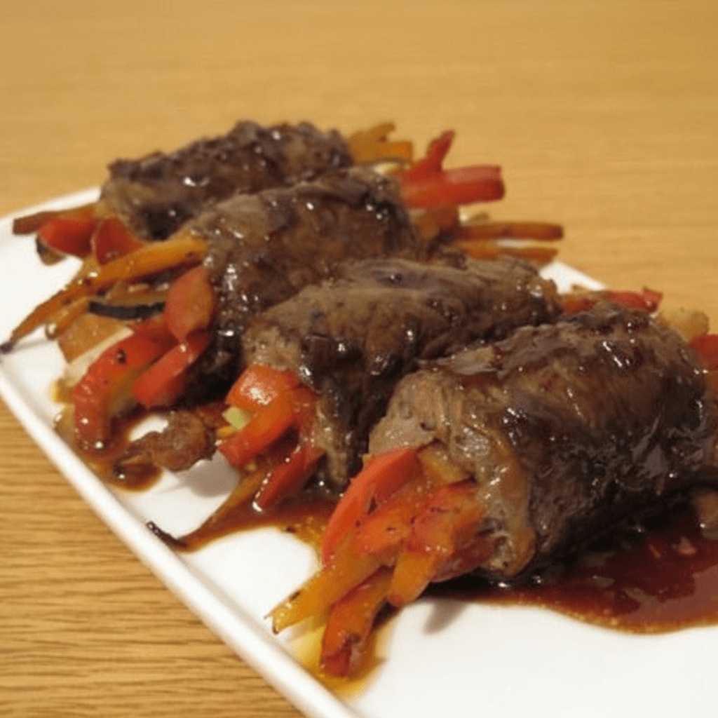 Balsamic Glazed Steak Rolls