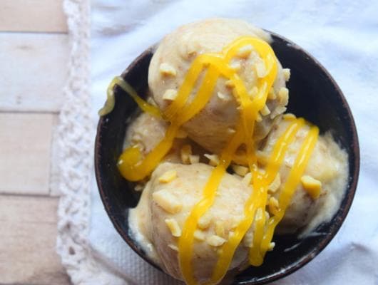Banana & Almond Ice Cream