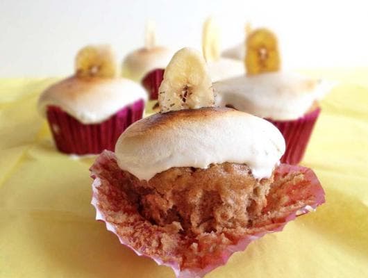 Banana Peanut Butter Cupcakes