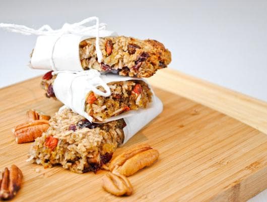 Banana Pecan Granola Bars