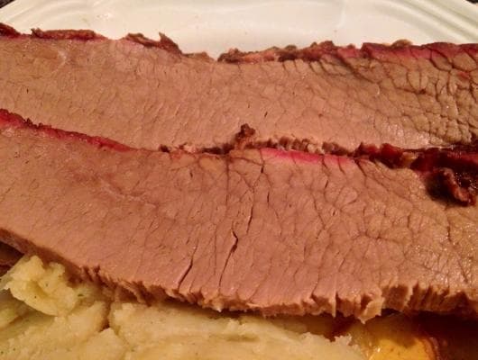 Barbecued beef brisket
