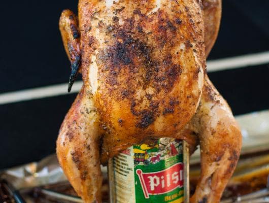 Barbecued Beer Can Chicken