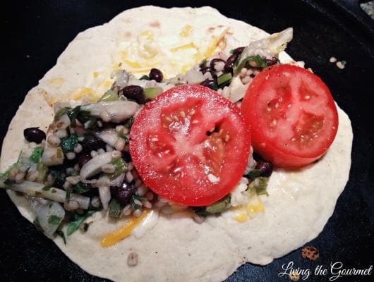 Barley, Fennel and Black Bean Wrap