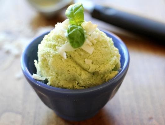 Basil Coconut Ice Cream