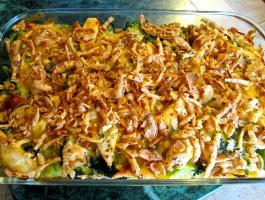 Chicken Broccoli Casserole with French Fried Onions