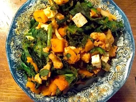 ”Ek Lardki” Masala Squash aur Phool Gobi ka Curry