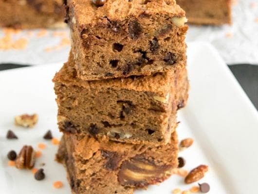 Flourless Lentil Chocolate Brownies